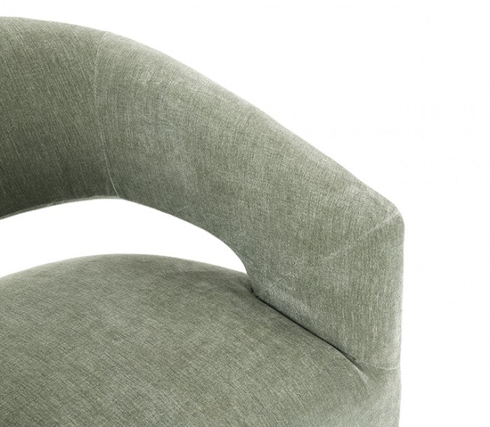 Tresa Green Arm Chair with Casters by Furniture of America at Eve Furniture