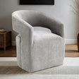 Tresa Light Gray Arm Chair with Casters by Furniture of America at Eve Furniture