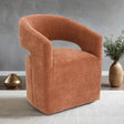 Tresa Rustic Orange Arm Chair with Casters by Furniture of America at Eve Furniture
