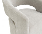 Tresa Taupe Arm Chair with Casters by Furniture of America at Eve Furniture