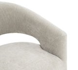 Tresa Taupe Arm Chair with Casters by Furniture of America at Eve Furniture