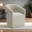 Tresa Taupe Arm Chair with Casters by Furniture of America at Eve Furniture