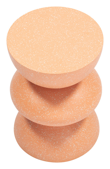 Tressa Terracotta Outdoor Side Table by Zuomod at Eve Furniture