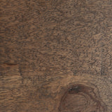 Trestman II 24" x 22.5" Square Top Medium Brown Wood and Iron Cross Braced End/Side Table by Mercana at Eve Furniture