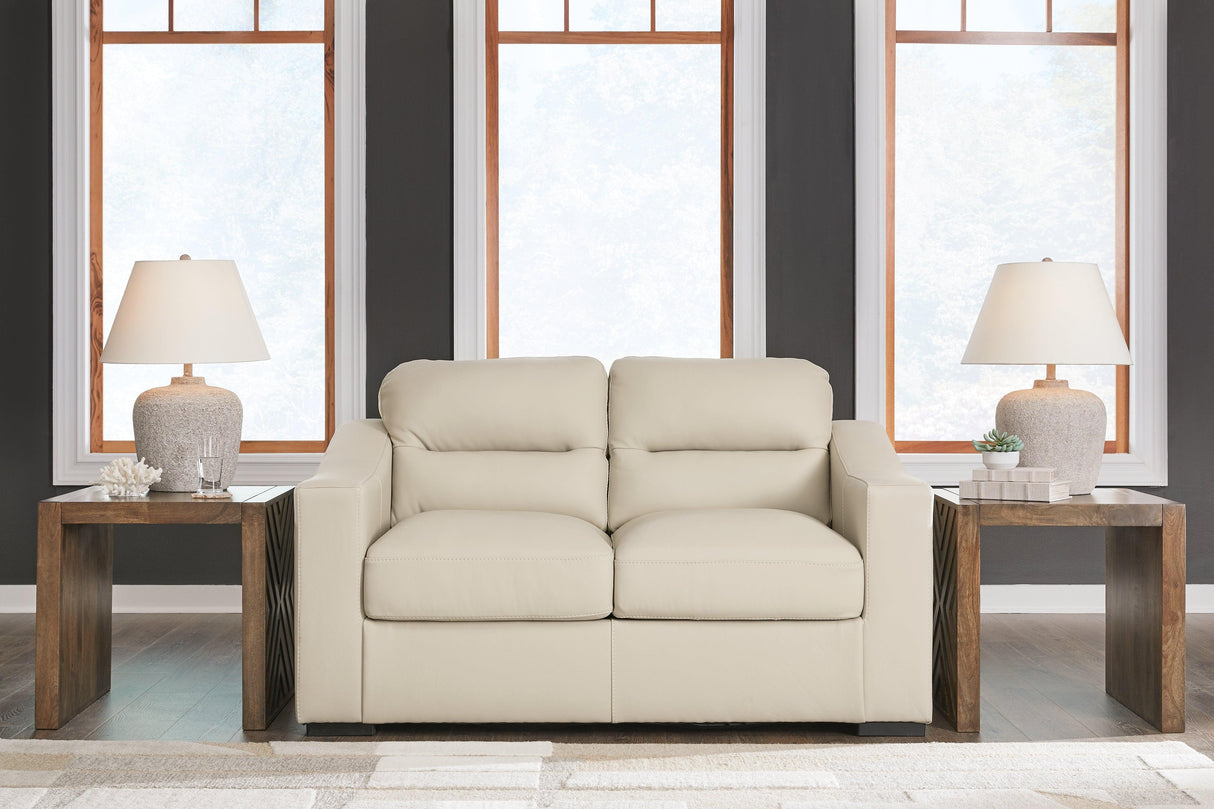 Tresure Trove Almond Loveseat by Ashley at Eve Furniture