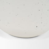 Treva Tall White w/ Black Speckles Metal Vase by Mercana at Eve Furniture