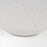 Treva Tall White w/ Black Speckles Metal Vase by Mercana at Eve Furniture