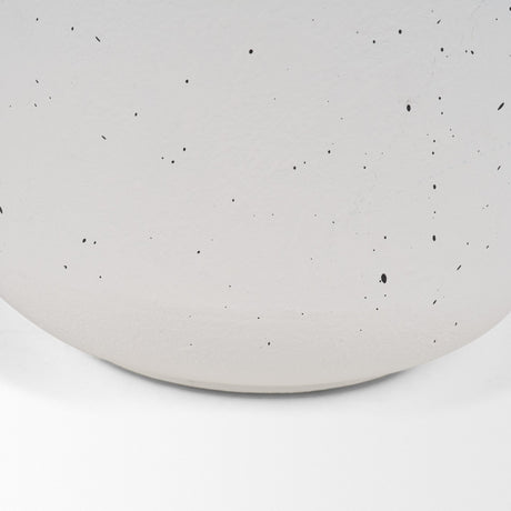 Treva Tall White w/ Black Speckles Metal Vase by Mercana at Eve Furniture