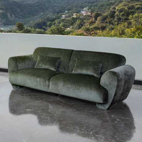 Trevisan Olive Green Sofa by Furniture of America at Eve Furniture