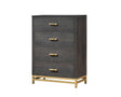 Trevor Brown and Gold Chest by Crown Mark at Eve Furniture