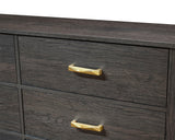 Trevor Brown and Gold Dresser by Crown Mark at Eve Furniture
