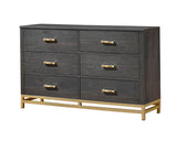 Trevor Brown and Gold Dresser by Crown Mark at Eve Furniture