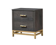 Trevor Brown and Gold Nightstand by Crown Mark at Eve Furniture
