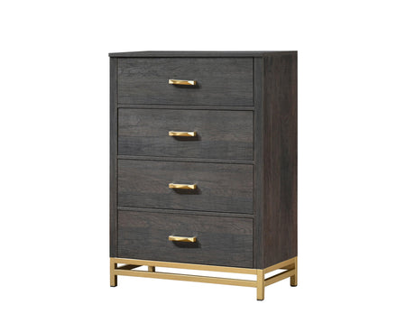 Trevor Brown and Gold Chest by Crown Mark at Eve Furniture
