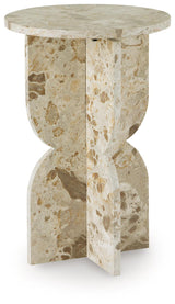 Treygan Beige Accent Table by Ashley at Eve Furniture