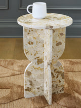 Treygan Beige Accent Table by Ashley at Eve Furniture