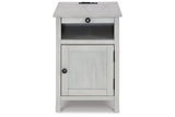 Treytown Antique White Chairside End Table by Ashley at Eve Furniture