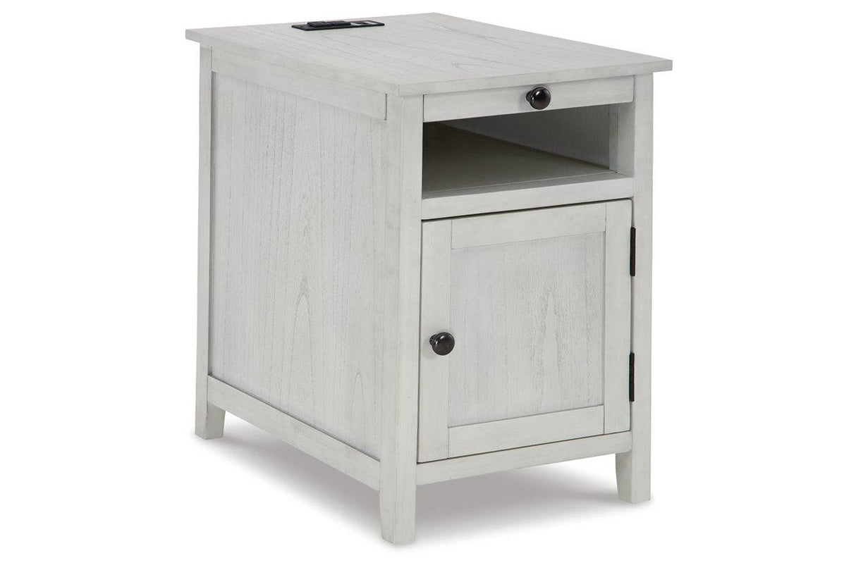 Treytown Antique White Chairside End Table by Ashley at Eve Furniture