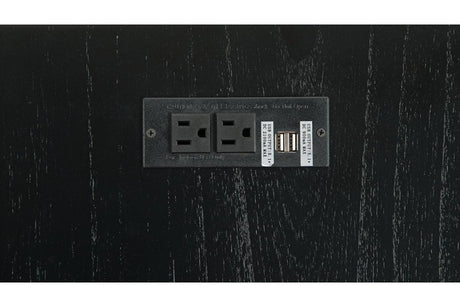 Treytown Black Chairside End Table by Ashley at Eve Furniture