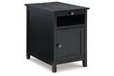 Treytown Black Chairside End Table by Ashley at Eve Furniture