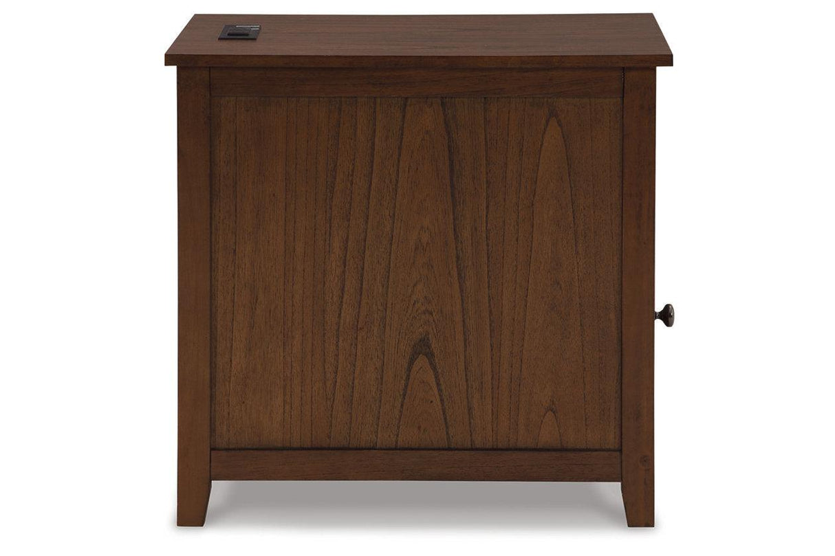 Treytown Brown Chairside End Table by Ashley at Eve Furniture