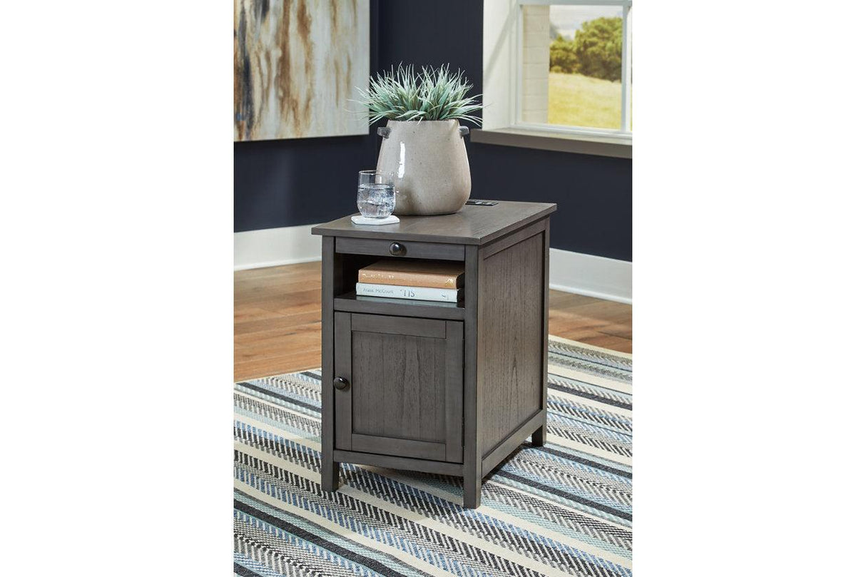Treytown Gray Chairside End Table by Ashley at Eve Furniture