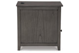 Treytown Gray Chairside End Table by Ashley at Eve Furniture