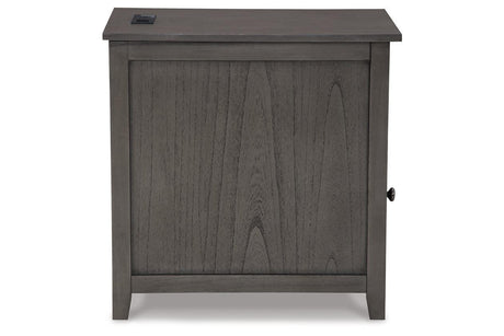 Treytown Gray Chairside End Table by Ashley at Eve Furniture