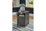 Treytown Gray Chairside End Table by Ashley at Eve Furniture