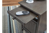 Treytown Gray Chairside End Table by Ashley at Eve Furniture