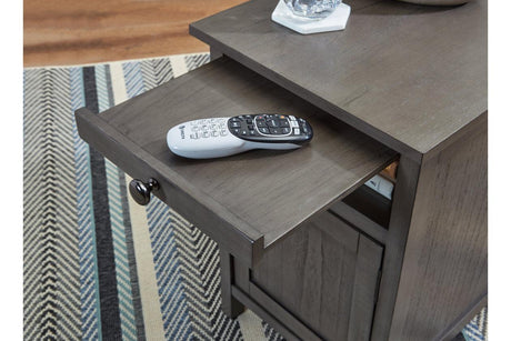 Treytown Gray Chairside End Table by Ashley at Eve Furniture