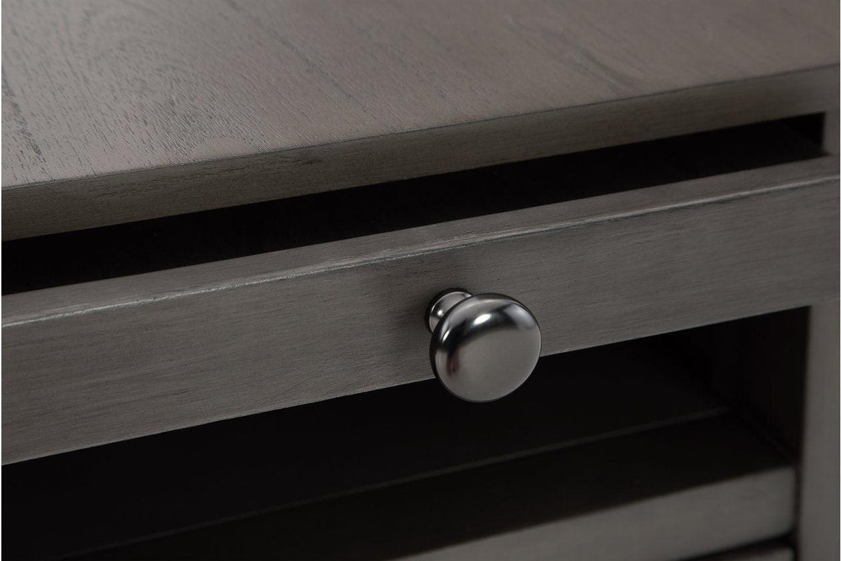 Treytown Gray Chairside End Table by Ashley at Eve Furniture