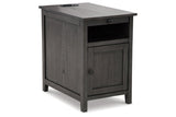 Treytown Gray Chairside End Table by Ashley at Eve Furniture