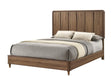 Nyomi Light Brown King Panel Bed by Crown Mark at Eve Furniture