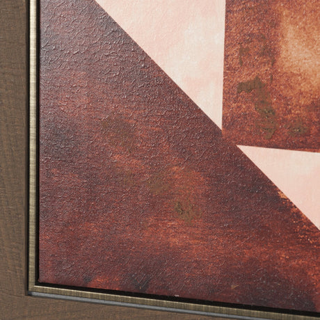 Tri-Angels by Cristina Bartl Villa Hand-Embellished Textured Framed Canvas Artwork by Mercana at Eve Furniture