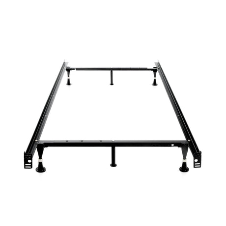 Tri-Support Black Queen/Full/Twin Adjustable Bed Frame w/ Reinforced Glides by Malouf at Eve Furniture