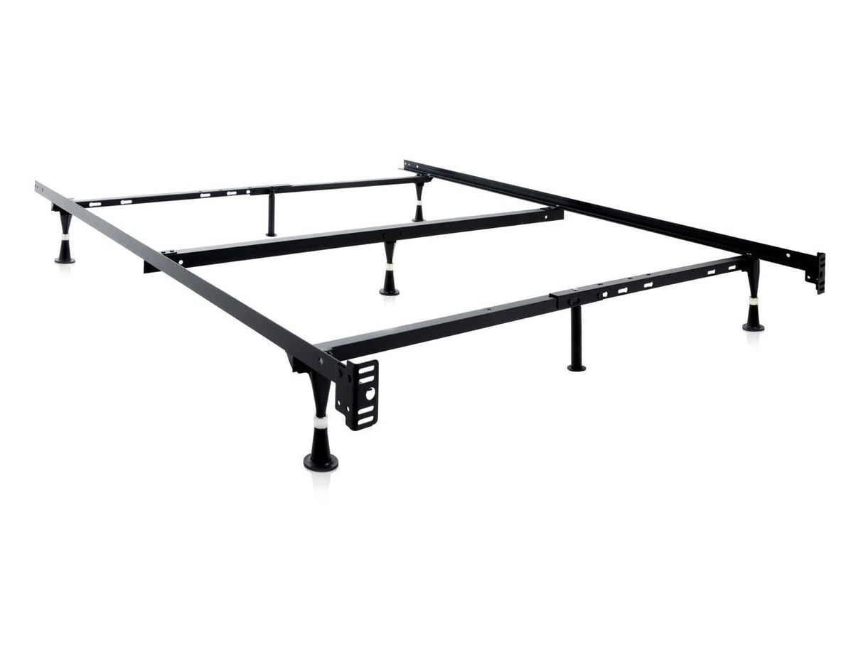 Tri-Support Black Queen/Full/Twin Adjustable Bed Frame w/ Reinforced Glides by Malouf at Eve Furniture