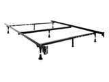 Tri-Support Black Queen/Full/Twin Adjustable Bed Frame w/ Reinforced Glides by Malouf at Eve Furniture