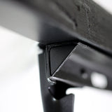 Tri-Support Black Twin/Full Adjustable Bed Frame w/ Reinforced Glides by Malouf at Eve Furniture