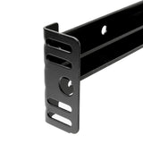 Tri-Support Black Twin/Full Adjustable Bed Frame w/ Rug Rollers by Malouf at Eve Furniture