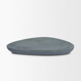 Tria Rounded Triangular Grey Marble Decorative Tray by Mercana at Eve Furniture