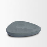 Tria Rounded Triangular Grey Marble Decorative Tray by Mercana at Eve Furniture
