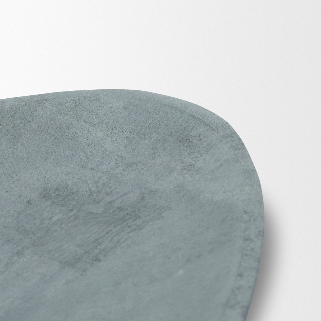 Tria Rounded Triangular Grey Marble Decorative Tray by Mercana at Eve Furniture