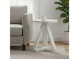 Triad White Accent Table by Crestview at Eve Furniture