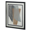 Triangle Stripes I by Jennifer Goldberger a Framed Art Print Matted under Glass by Mercana at Eve Furniture