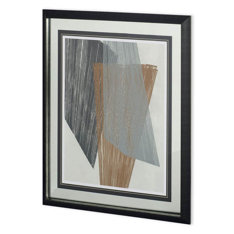 Triangle Stripes I by Jennifer Goldberger a Framed Art Print Matted under Glass by Mercana at Eve Furniture