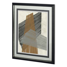 Triangle Stripes II by Jennifer Goldberger a Framed Art Print Matted under Glass by Mercana at Eve Furniture