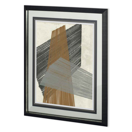 Triangle Stripes II by Jennifer Goldberger a Framed Art Print Matted under Glass by Mercana at Eve Furniture
