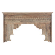 Tribal 59" Carved Wood Console Table in Natural by Home Trends & Design at Eve Furniture
