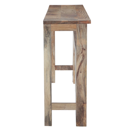 Tribal 59" Carved Wood Console Table in Natural by Home Trends & Design at Eve Furniture